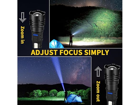 ZioeYiue Rechargeable Flashlights 4-Pack