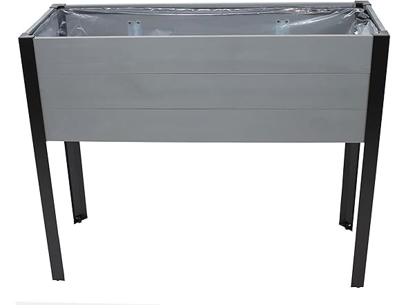 Sunnydaze Acacia Wood Raised Garden Bed with Legs