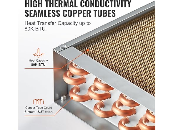 VEVOR Heat Exchanger Water to Air