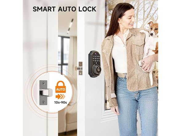 YHV Keyless Entry Door Lock with Camera Fingerprint