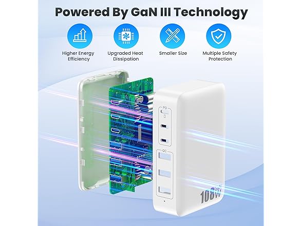 108W USB C Charger Block Station - Gallery 7