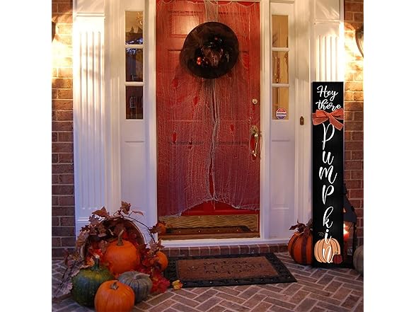 ARTUFAN  Fall Wooden Porch Sign