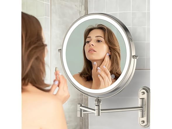 Lighted Wall Mounted Makeup Mirror