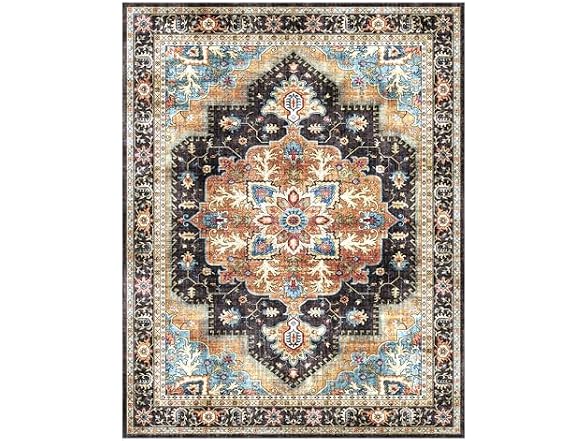 Gertmenian Washable Rug 8x10 Erin Black