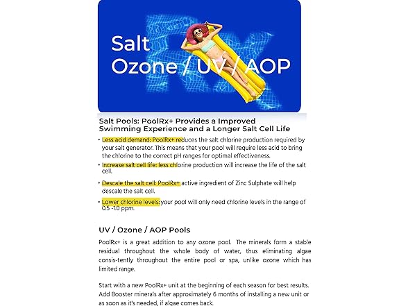 PoolRx+ Mineral Algaecide Unit