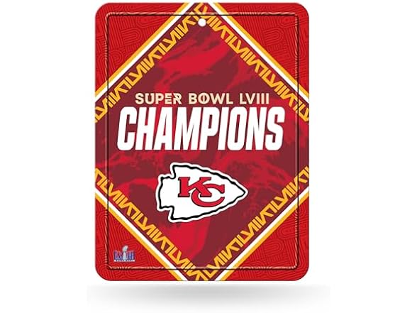 Rico Industries NFL Champions Metal Sign