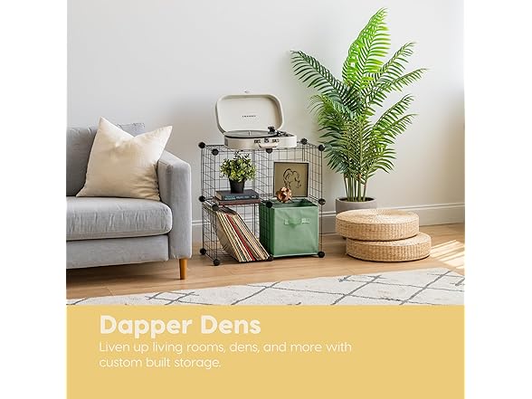 IRIS USA 6-Cube Modular Wire Cube Storage