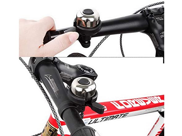 Bike Bell, Gold, 2 Pack
