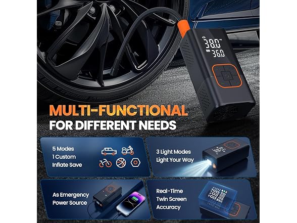 Tire Inflator Portable Air Compressor