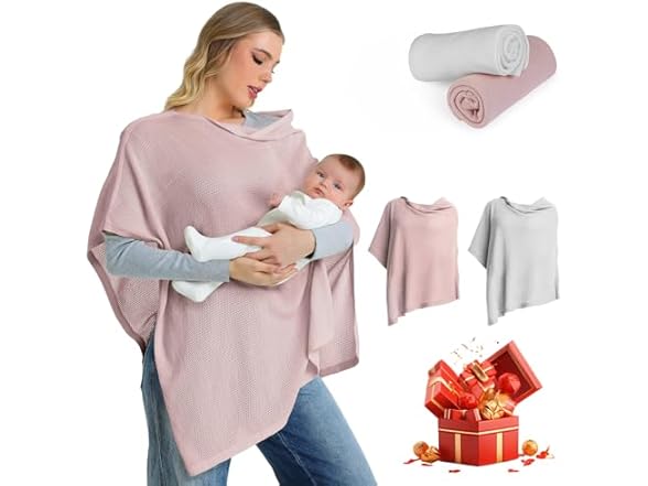 MomWills 2pk Nursing Cover for Breastfeeding