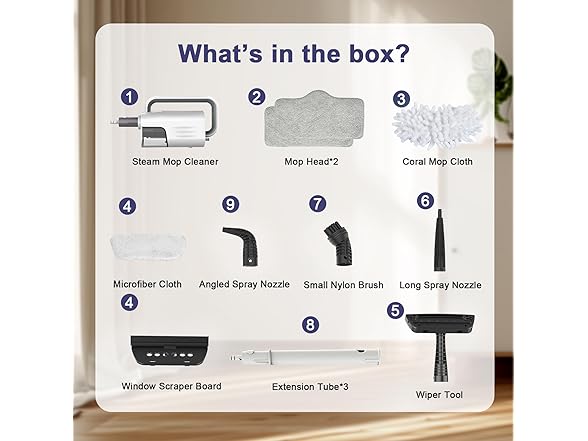 ACHTFACH Steam Cleaner