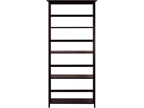 Casual Home Mission Style 5-Shelf Bookcase