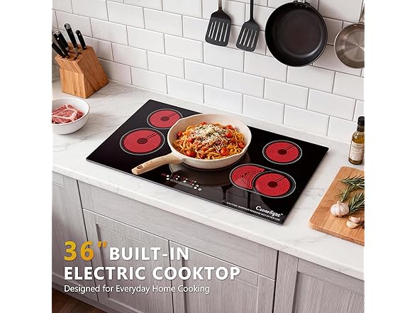 Cusinesync 5 burner Electric Cooktop