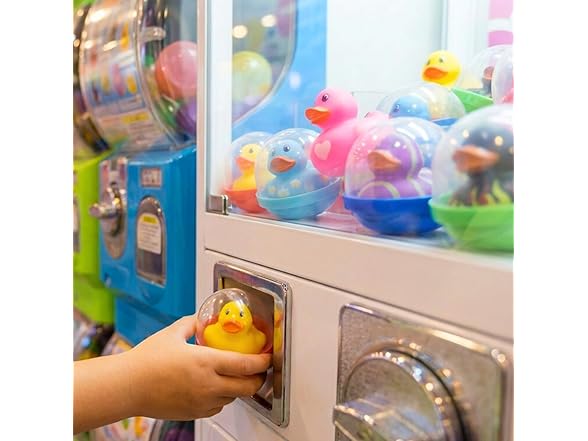 1.5" Rubber Duckling Assortment in 2" Capsule 250ct