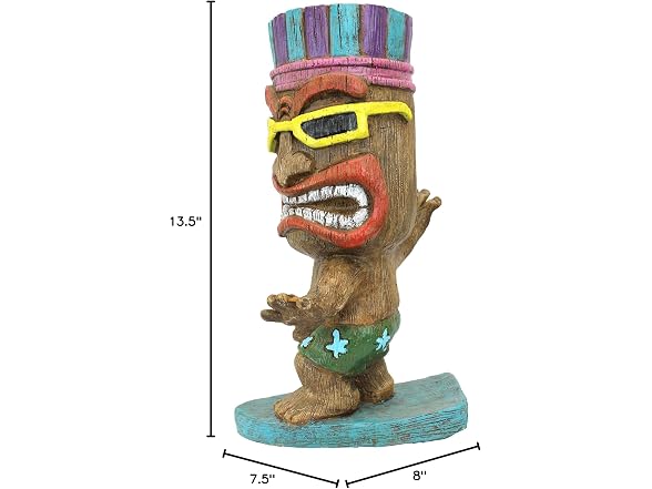 Design Toscano Kahuna Tiki Surfer Dude Statue