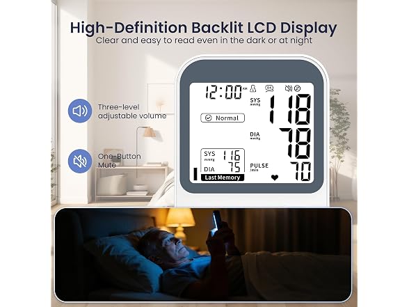 JALIP Blood Pressure Monitor Upper Arm