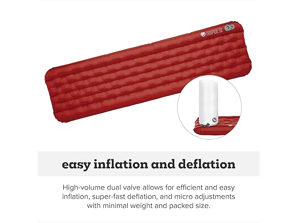 Big Agnes Rapide SL Insulated Sleeping Pad, Ultralight Tapered