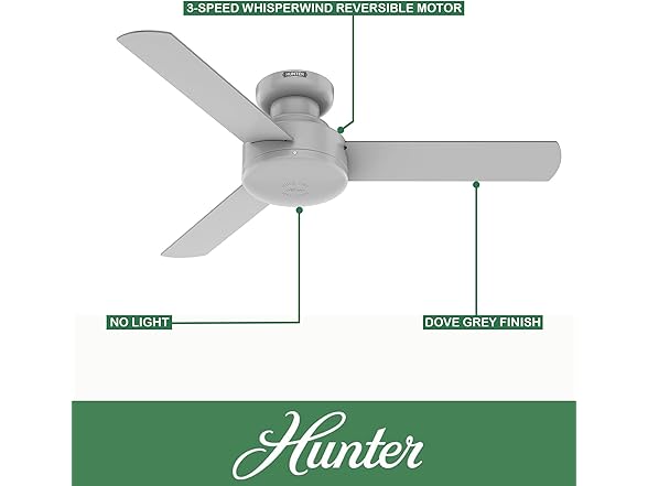 Hunter Fan 44" Ceiling Fan w/ 3-Blades