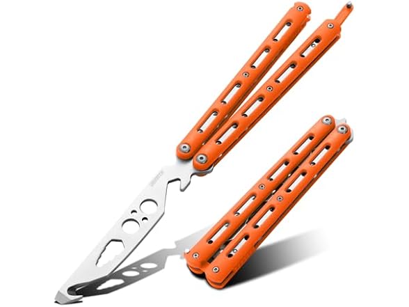 Dispatch Practice Butterfly Knife Orange