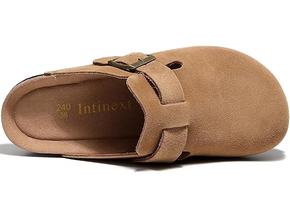 INTINEXT Men's and Women's Suede Clogs