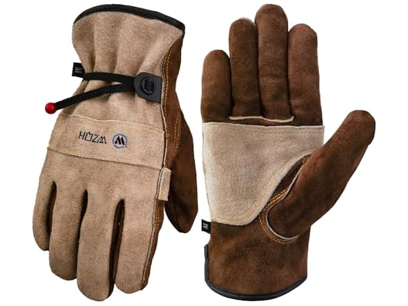 WZQH GAR-22 WZQH Leather Work Gloves, L