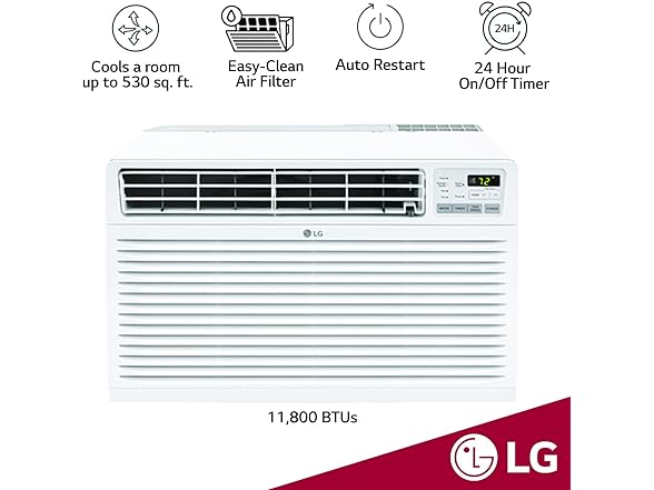 LG 11,800 BTU Wall AC | LT12124CNR
