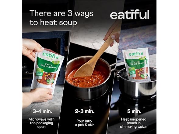 EATIFUL Chili Soup 14.1 Ounce Pack of 10