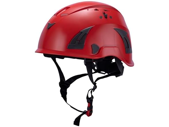 AeroPro Red Safety Helmet ANSI/ISEA