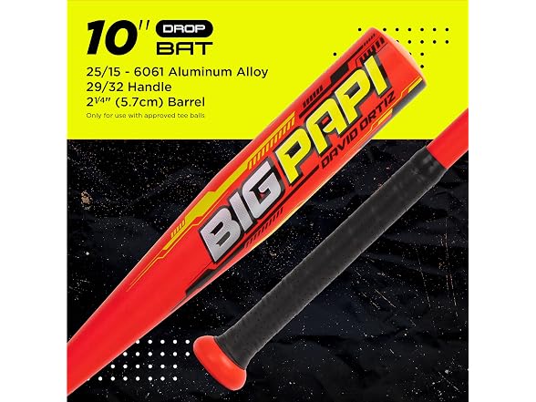 Ortiz34 Youth T-Ball Set, 25” Signature Aluminum