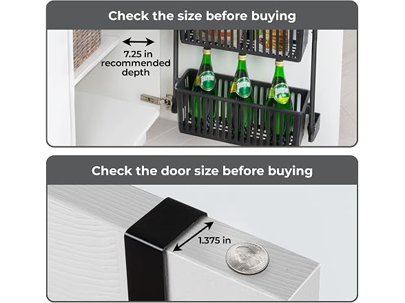 Smart Design Over-the-Door 8 Tier Organizer for Storage