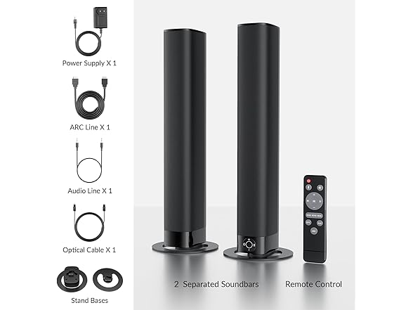 Assistrust 2 in 1 Detachable Sound Bars