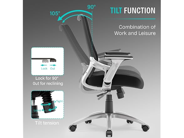 Office Chair, Ergonomic Computer Desk