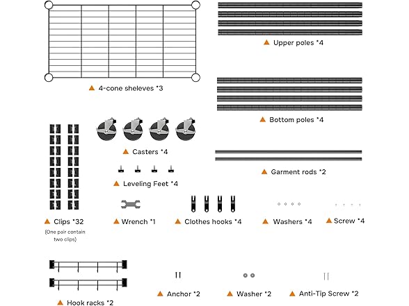 Simple Deluxe Rolling Clothes Rack Black