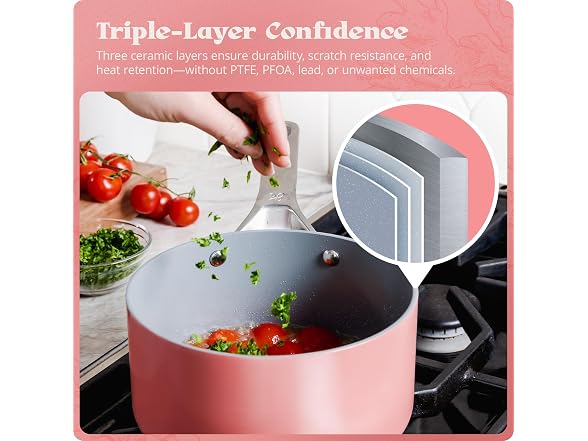Greater Goods 12pc Ceramic Set, Coral Pink