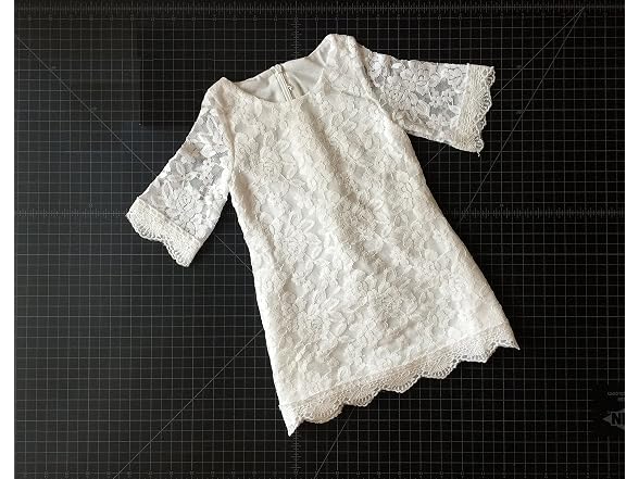Cutiego (6 MOS) Baby Girl Baptism Dress Dress