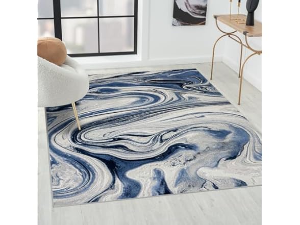 Marble Swirl Area Rug
