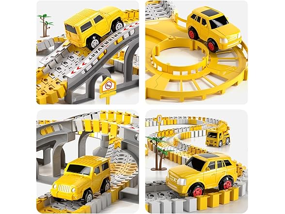 iHaHa Toddlers Construction Race Tracks