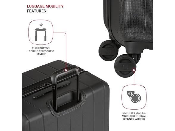 SwissGear Wanderlust Pro Lightweight Expandable Spinner Set