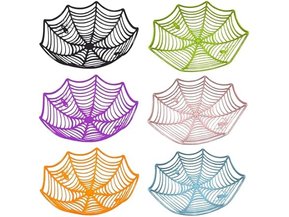 HEKEDES 6 Pcs Halloween Candy Bowl Set