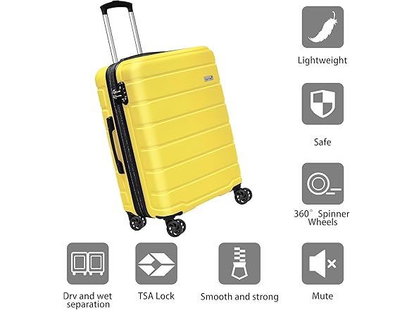 Explorer Hardshell 20% Expandable 3-Piece Luggage Set