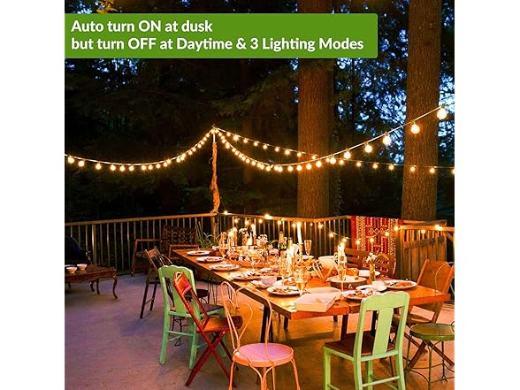Lakumu 200FT G40 Solar String Lights