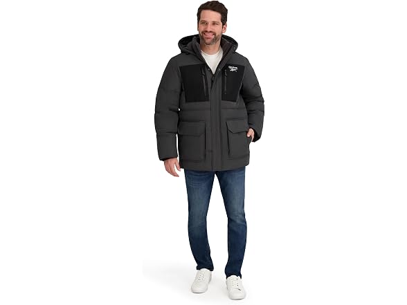 Reebok Men's (XL) Mens Puffer Parka Heavyweight Ja