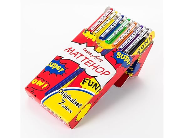 Pentel Mattehop Gel Pens, Original Color Box Set