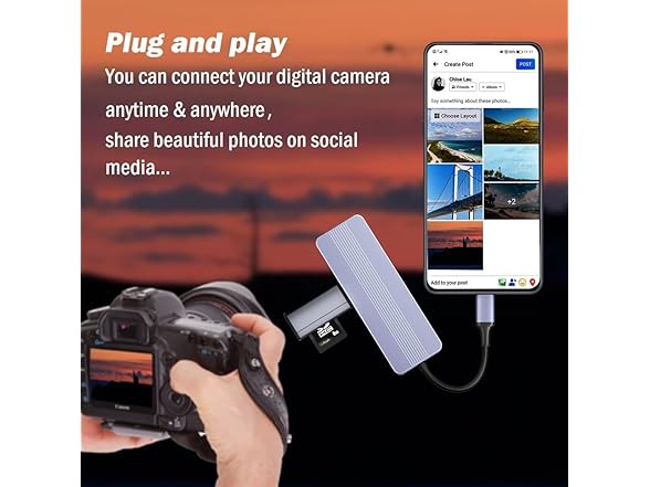 sunshot USB C Hub 4 Ports, Portable USB