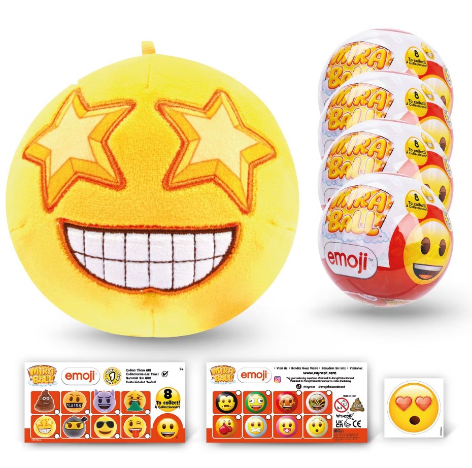 Miraball Surprise Plush - Emoji 4PK - Gallery 5