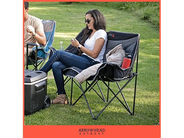 ARROWHEAD OUTDOOR 57" Wide Duo Heated Loveseat