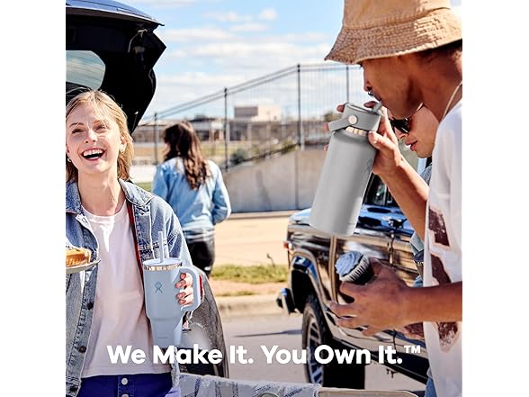 Hydro Flask Wide Mouth Straw Cap 40 oz, Starlight