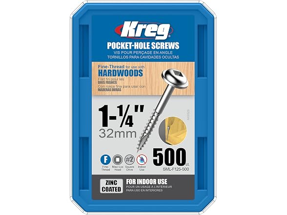 Kreg Pocket-Hole 7 Screw x 1-1/4 Fine