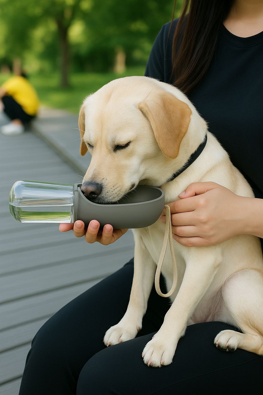 Paws & Claws Pet Travel Water Bottle With Spout ( 12 oz) - Gallery 7