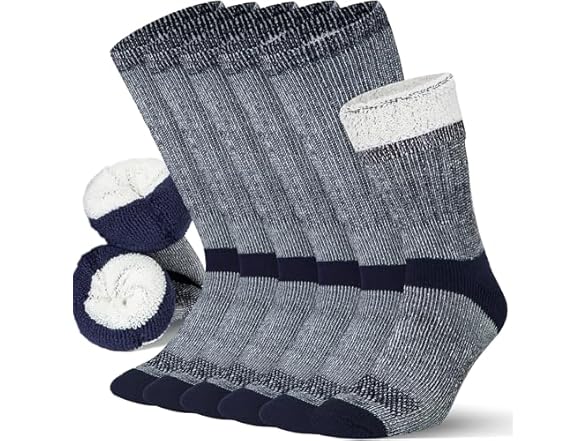 Charcoal/Blue (3 Pairs)